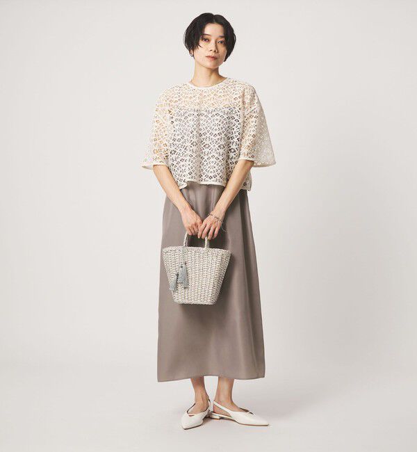 UNITED ARROWS green label relaxing「レースブラウス&times;キャミソールワンピース セット」|ワンピース|