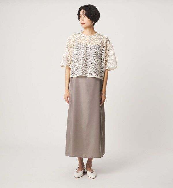 UNITED ARROWS green label relaxing「レースブラウス&times;キャミソールワンピース セット」|ワンピース|