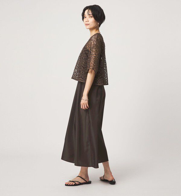 UNITED ARROWS green label relaxing「レースブラウス&times;キャミソールワンピース セット」|ワンピース|