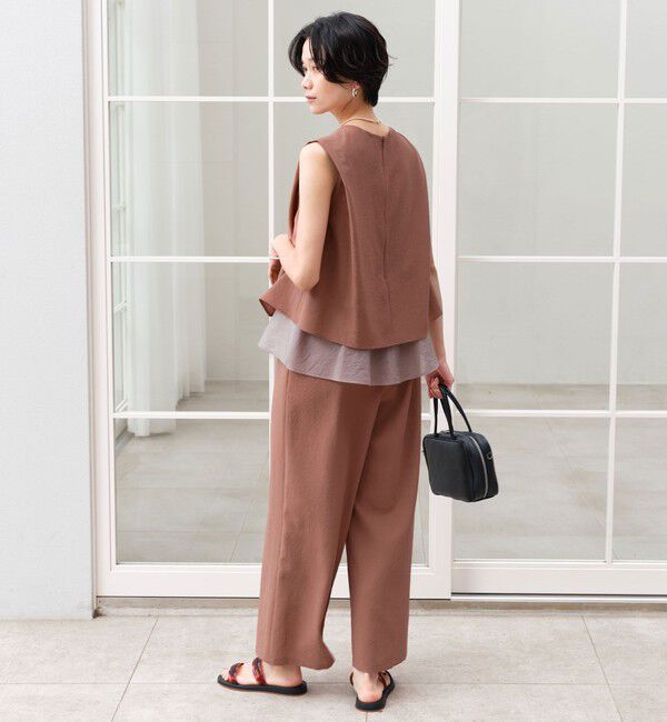 UNITED ARROWS green label relaxing「ダブルフレアオールインワン マシンウォッシャブル 通気性 ストレッチ」|オールインワン|BRICK