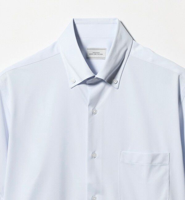 UNITED ARROWS green label relaxing「A+ COOL Pトリコット シャドーストライプ スタンダード ボタンダウン 半袖 ドレスシャツ -ストレッチ・イー」|シャツ・ブラウス|