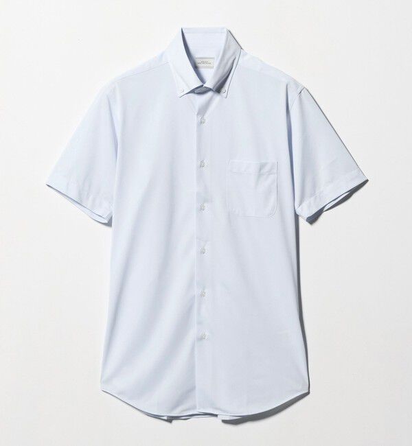 UNITED ARROWS green label relaxing「A+ COOL Pトリコット シャドーストライプ スタンダード ボタンダウン 半袖 ドレスシャツ -ストレッチ・イー」|シャツ・ブラウス|