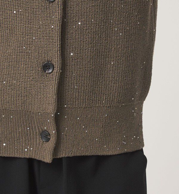 UNITED ARROWS green label relaxing「スパンコール ニット ボタン ベスト」|ベスト・ジレ|