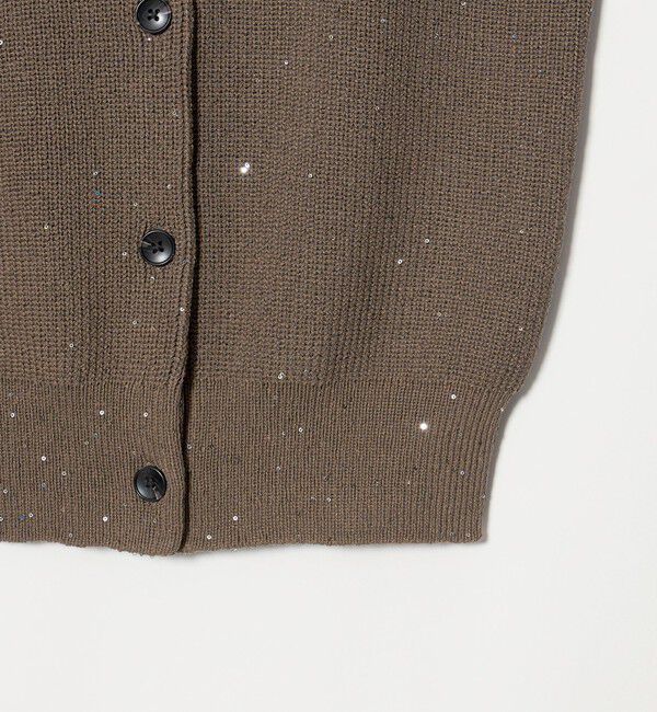 UNITED ARROWS green label relaxing「スパンコール ニット ボタン ベスト」|ベスト・ジレ|