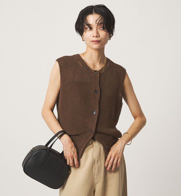 UNITED ARROWS green label relaxing「ニット ボタン ベスト」|ベスト・ジレ|
