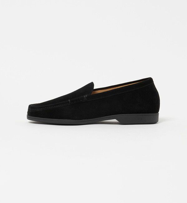 UNITED ARROWS green label relaxing「GLR スエード ヴァンプ モカシン スリッポン」|スリッポン|BLACK