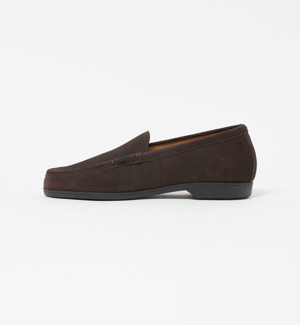 UNITED ARROWS green label relaxing「GLR スエード ヴァンプ モカシン スリッポン」|スリッポン|DK.BROWN