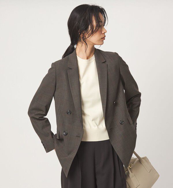 UNITED ARROWS green label relaxing「［size SHORT/TALLあり］カチリラ ダブル ジャケット ウォッシャブル ストレッチ」|テーラードジャケット|
