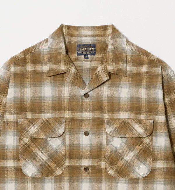 UNITED ARROWS green label relaxing「【別注】＜PENDLETON＞チェック オープンカラー 長袖 シャツ」|シャツ・ブラウス|