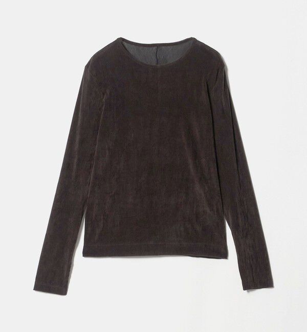 UNITED ARROWS green label relaxing「シアーフロッキー ロングスリーブ プルオーバー」|Tシャツ・カットソー|DK.BROWN