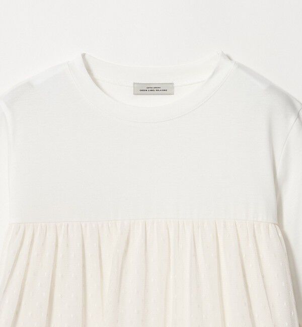 UNITED ARROWS green label relaxing「ドットチュール ティアード プルオーバー カットソー」|Tシャツ・カットソー|