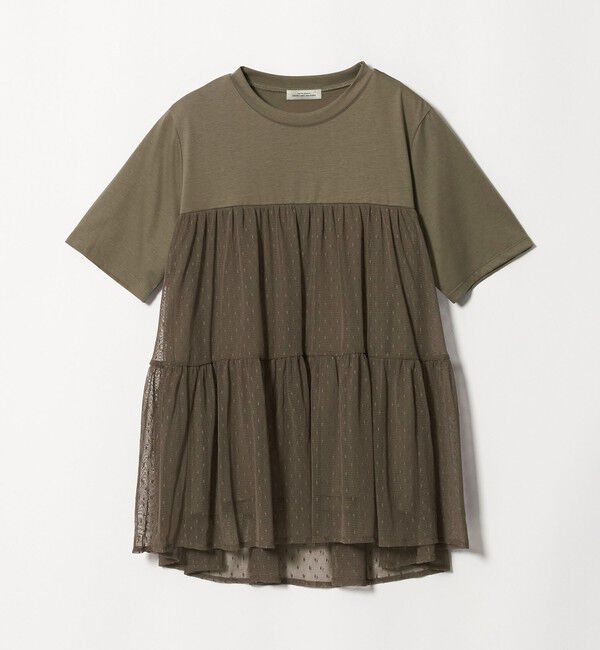 UNITED ARROWS green label relaxing「ドットチュール ティアード プルオーバー カットソー」|Tシャツ・カットソー|