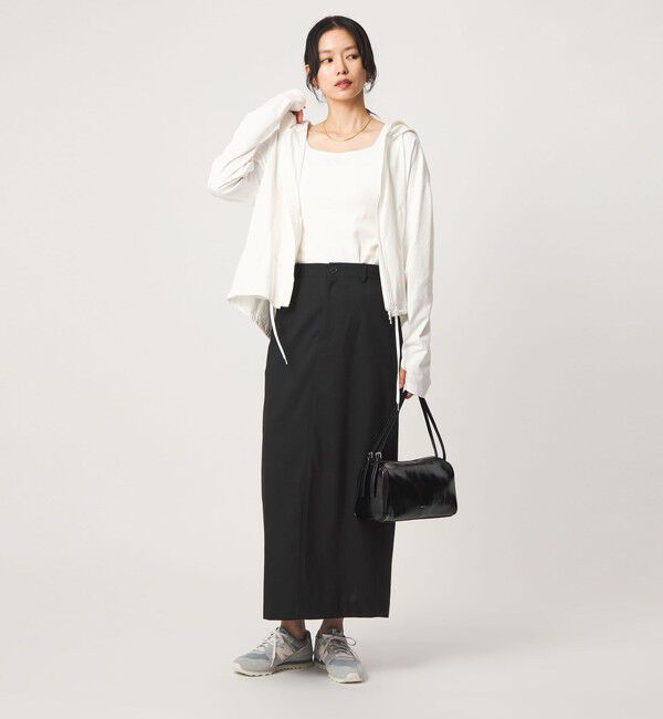 UNITED ARROWS green label relaxing「【WEB限定】＜at ease＞ドロスト カットソー パーカー  UVカット 接触冷感 遮熱」|パーカー|