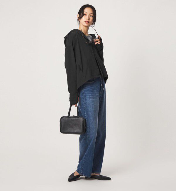 UNITED ARROWS green label relaxing「【WEB限定】＜at ease＞ドロスト カットソー パーカー  UVカット 接触冷感 遮熱」|パーカー|