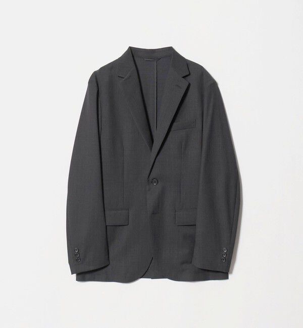UNITED ARROWS green label relaxing「ウォッシャブル サージ ナロー ジャケット -２WAYストレッチ-」|テーラードジャケット|DK.GRAY