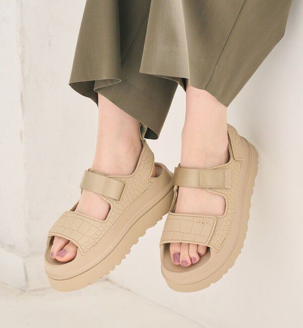 BEAUTY&YOUTH UNITED ARROWS「【国内EXCLUSIVE】＜UGG＞ゴールデングロウ エンボスド サンダル」|サンダル|BEIGE