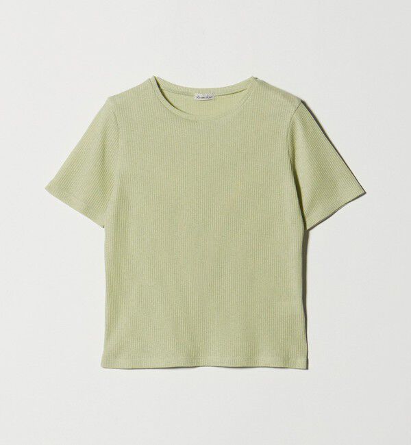 STEVEN ALAN「＜Steven Alan＞リブ ハーフスリーブ プルオーバー」|Tシャツ・カットソー|