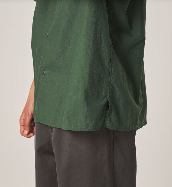 STEVEN ALAN「＜Steven Alan＞ エアリーナイロン レギュラーカラー ショートスリーブ シャツ BOX」|シャツ・ブラウス|