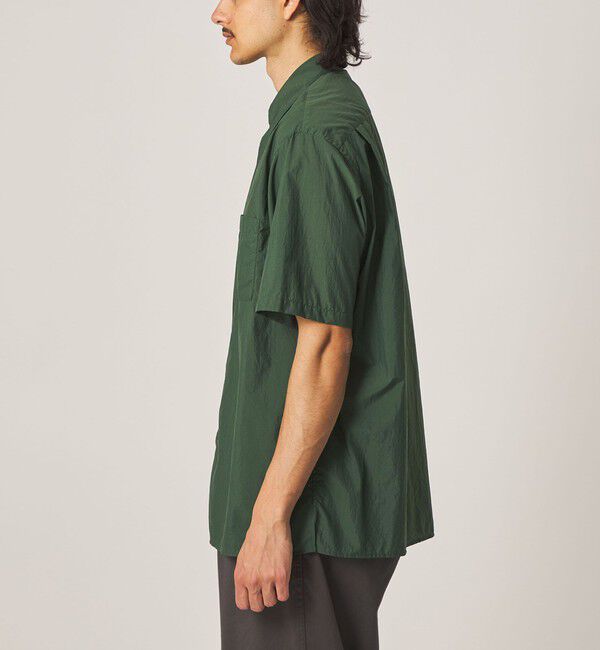 STEVEN ALAN「＜Steven Alan＞ エアリーナイロン レギュラーカラー ショートスリーブ シャツ BOX」|シャツ・ブラウス|