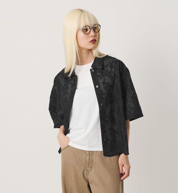 BEAUTY&YOUTH UNITED ARROWS「セルロースポリエステル クロスステッチ シャツ ウォッシャブル」|シャツ・ブラウス|