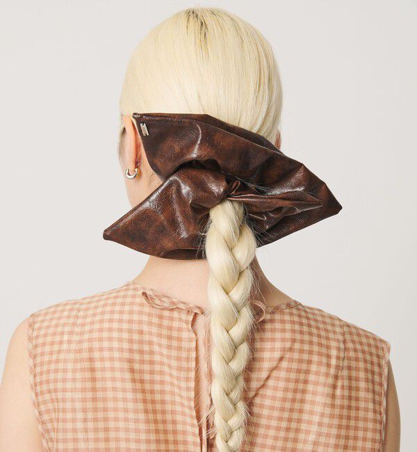 BEAUTY&YOUTH UNITED ARROWS「＜heyep＞レザーライク シュシュ」|ヘアゴム・シュシュ|