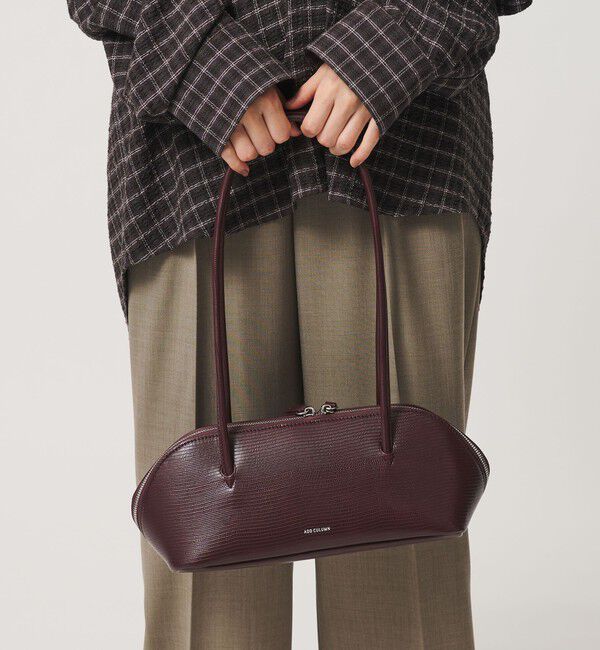 BEAUTY&YOUTH UNITED ARROWS「＜ADD CULUMN＞FIGRE BOSTON レザーライク ショルダーバッグ」|ボストンバッグ|