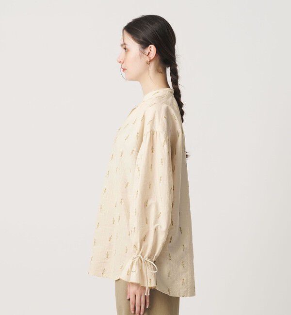 BEAUTY&YOUTH UNITED ARROWS「コットン ジャガード ペザントシャツ ウォッシャブル」|シャツ・ブラウス|