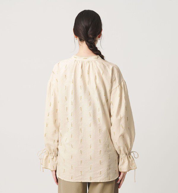 BEAUTY&YOUTH UNITED ARROWS「コットン ジャガード ペザントシャツ ウォッシャブル」|シャツ・ブラウス|