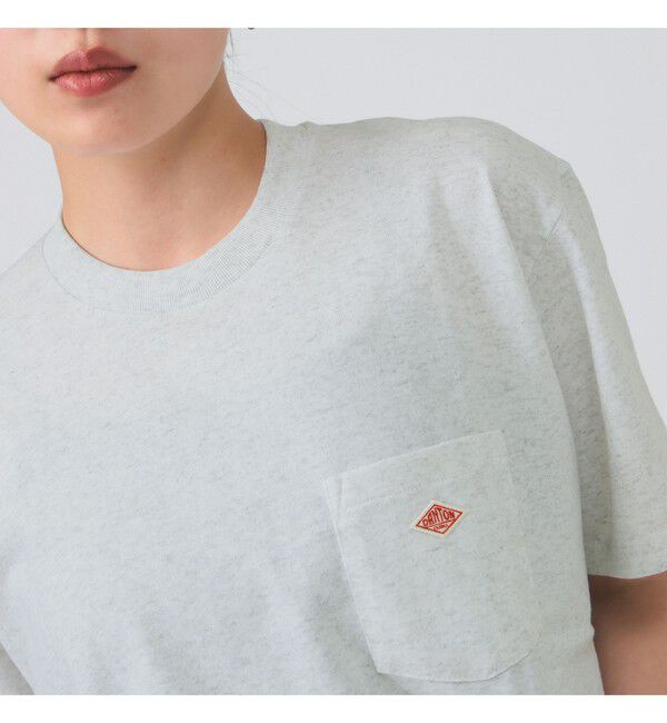 Ray BEAMS 「DANTON / ポケット Tシャツ　26SS 洗濯可 ロゴオーバーサイズ リラックス メンズライク ダントン」|Tシャツ・カットソー|