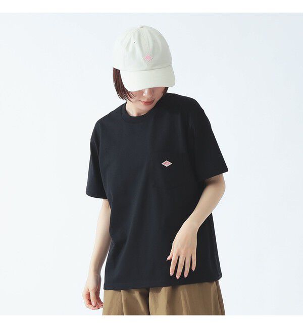 Ray BEAMS 「DANTON / ポケット Tシャツ　26SS 洗濯可 ロゴオーバーサイズ リラックス メンズライク ダントン」|Tシャツ・カットソー|