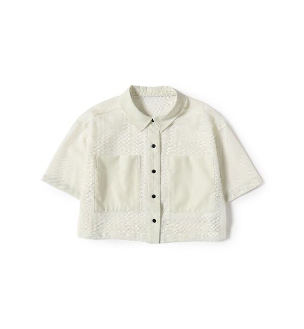 Ray BEAMS 「メッシュ クロップド シャツ」|シャツ・ブラウス|