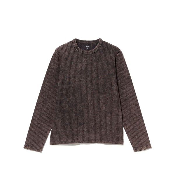 BEAMS「フェード リブ ロングスリーブTシャツ」|Tシャツ・カットソー|FADE_BROWN