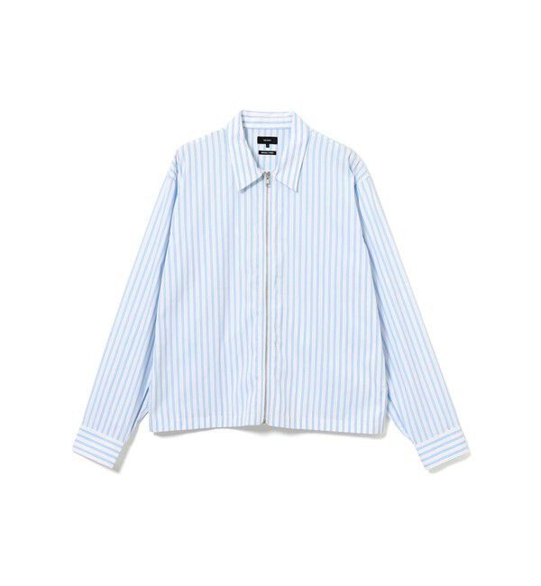 BEAMS「ストライプ ジップアップ シャツ」|シャツ・ブラウス|