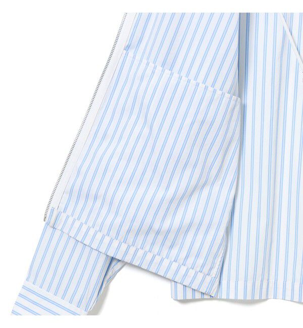 BEAMS「ストライプ ジップアップ シャツ」|シャツ・ブラウス|