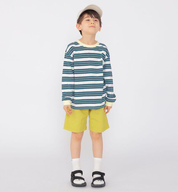 SHIPS KIDS「SHIPS KIDS:100～130cm / マルチ ボーダー 長袖 TEE」|Tシャツ・カットソー|