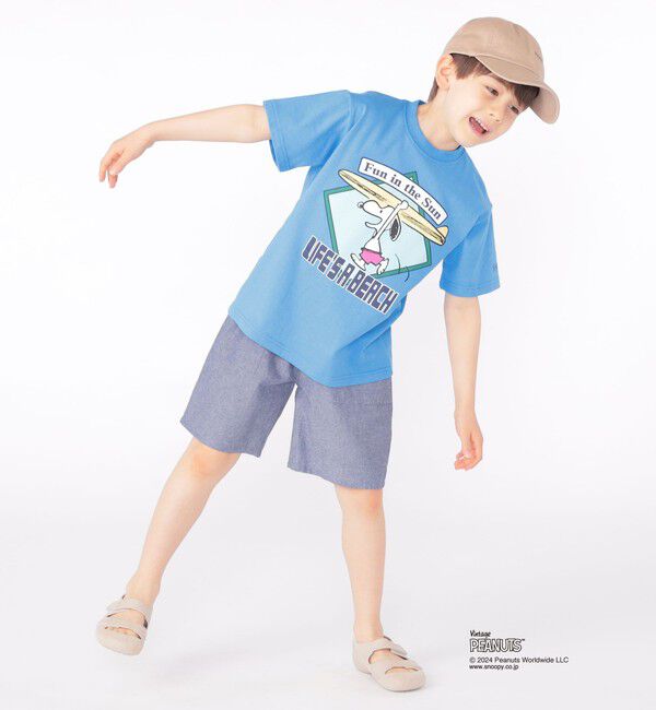 SHIPS KIDS「SHIPS KIDS:100～125cm / スヌーピー スポーツ 半袖 TEE」|Tシャツ・カットソー|
