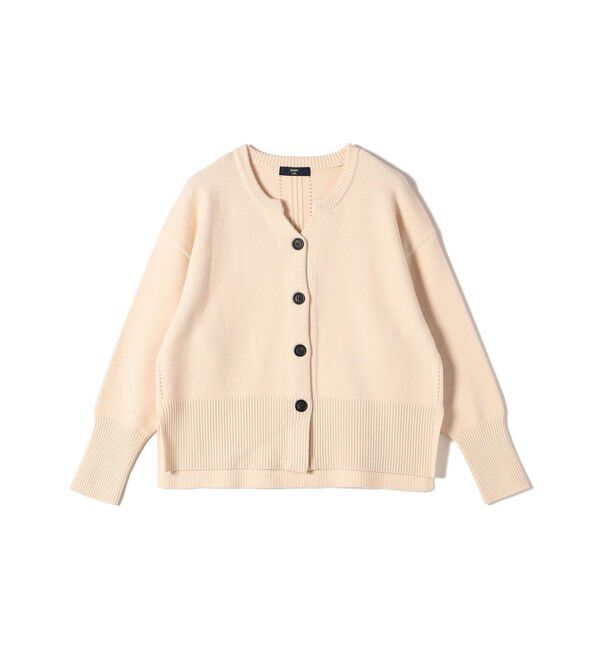 SHIPS Colors 「SHIPS Colors:〈手洗い可能〉フラッフィー キーネック カーディガン◇」|カーディガン|