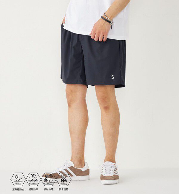 SHIPS Colors 「SHIPS Colors:〈UVカット・接触冷感・吸水速乾〉COOL TOUCH ショートパンツ」|その他|ネイビー