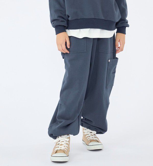 SHIPS KIDS「【SHIPS KIDS別注】ARCH＆LINE:100～130cm / コットン スウェット カーゴ パンツ」|その他|