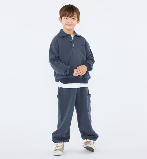 SHIPS KIDS「【SHIPS KIDS別注】ARCH＆LINE:100～130cm / コットン スウェット カーゴ パンツ」|その他|