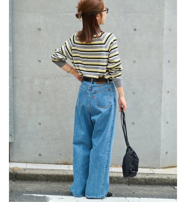 OUTDOOR PRODUCTS Usual Things「≪予約≫コットンカシミヤMIXマルチボーダーニット」|ニット・セーター|
