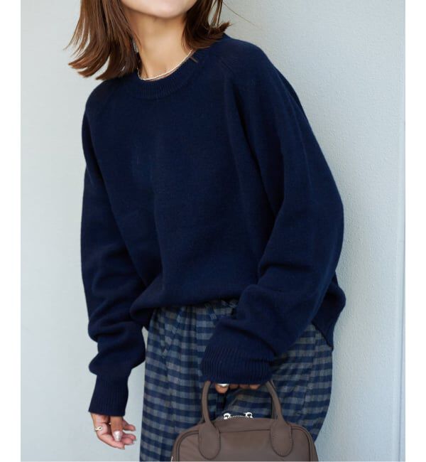 OUTDOOR PRODUCTS Usual Things「≪予約≫WOOL SIGNATURE クルーネックニット」|ニット・セーター|ネイビー