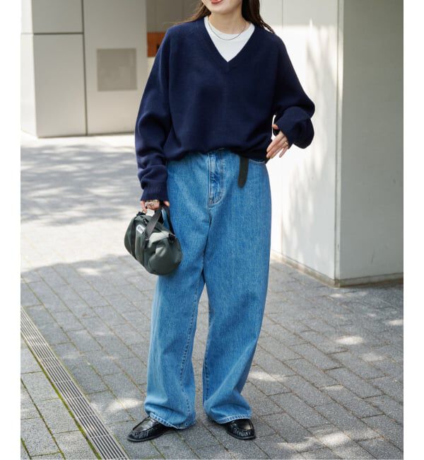 OUTDOOR PRODUCTS Usual Things「≪予約≫WOOL SIGNATURE Vネックニット」|ニット・セーター|