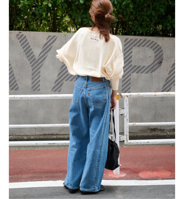 OUTDOOR PRODUCTS Usual Things「≪予約≫追加3 ロゴ刺繍スウェットライククルーネックニットプルオーバー」|ニット・セーター|