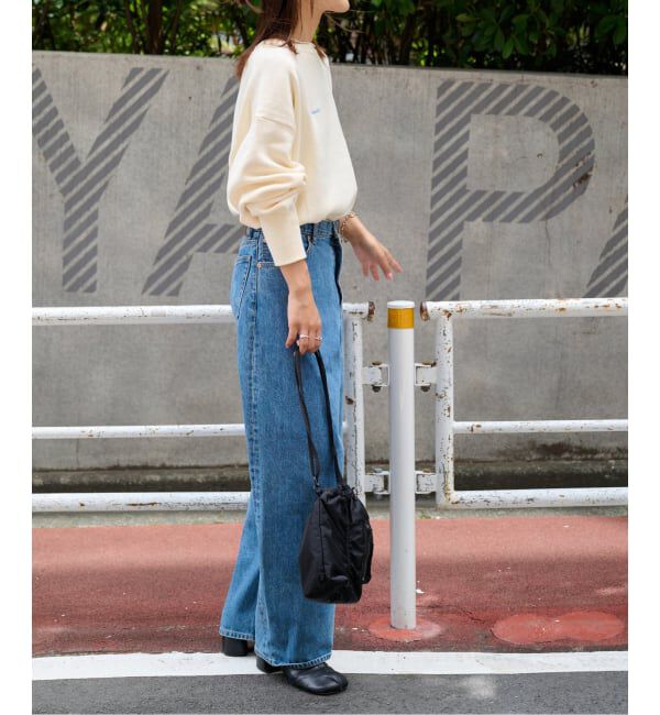 OUTDOOR PRODUCTS Usual Things「≪予約≫追加3 ロゴ刺繍スウェットライククルーネックニットプルオーバー」|ニット・セーター|