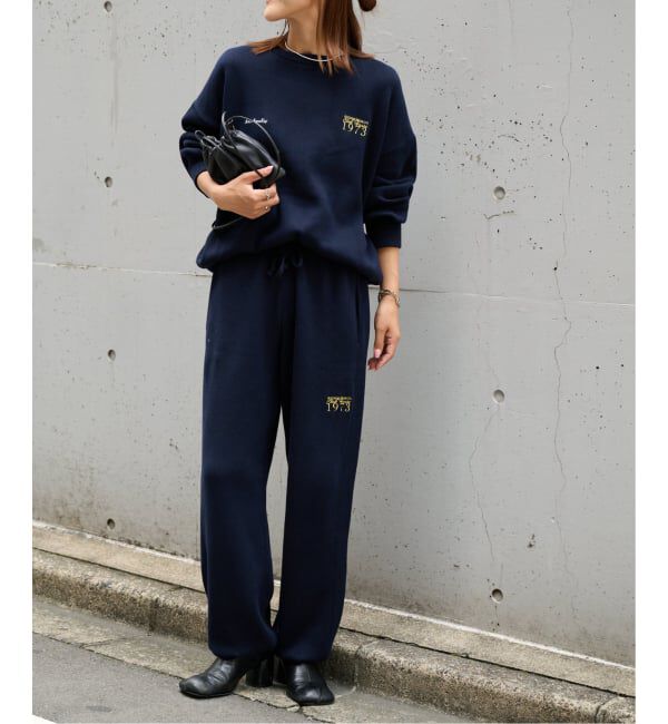 OUTDOOR PRODUCTS Usual Things「≪予約≫追加3 ロゴ刺繍スウェットライククルーネックニットプルオーバー」|ニット・セーター|