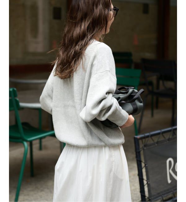 OUTDOOR PRODUCTS Usual Things「≪予約≫追加3 ロゴ刺繍スウェットライククルーネックニットプルオーバー」|ニット・セーター|