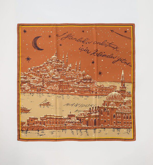 TOMORROWLAND GOODS「manipuri VIEW シルクスカーフ」|バンダナ・スカーフ|