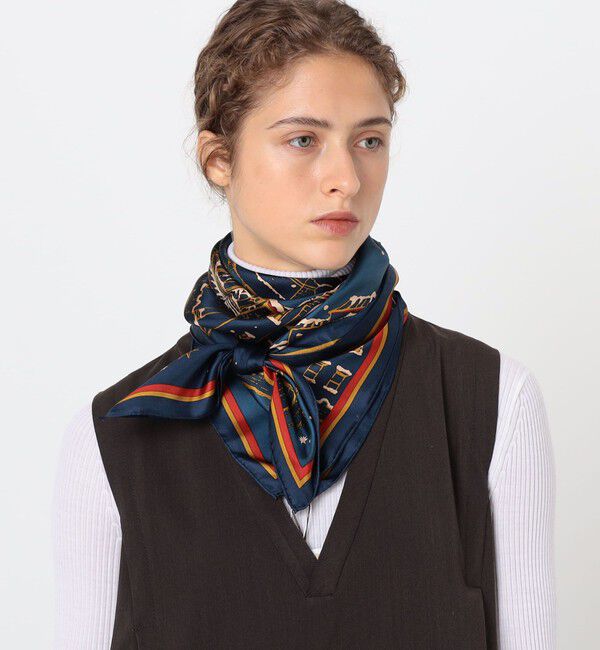 TOMORROWLAND GOODS「manipuri VIEW シルクスカーフ」|バンダナ・スカーフ|