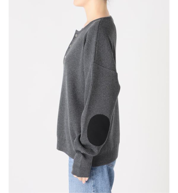 JOINT WORKS「≪予約≫NOCTO ARCHIVE/ノクト アーカイブ Elbow Patch Henley Neck Knit」|ニット・セーター|